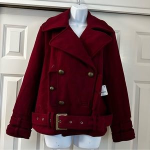 Free people Cecelia Peacoat size Medium